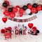 Red and Black Latex Balloons, 50Pcs 12inch Black Red White Party Balloons for Birthday,Wedding,Baby Shower,Casino Party, Race Car Party,Valentine's Day